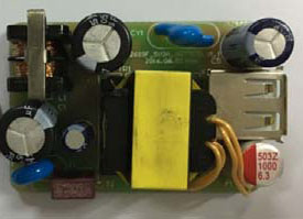 硅動(dòng)力電源IC18w AC-DC充電器方案demo測(cè)試樣板PCBA
